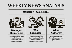 Weekly News Analysis - March 29 - April 4, 2026 (Week 13)