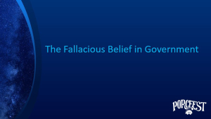 The Fallacious Belief in Government